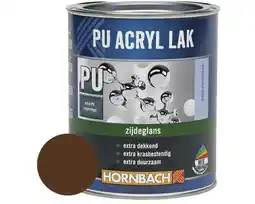 Hornbach HORNBACH PU Acryl lak zijdeglans notenbruin 750 ml aanbieding