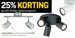 Hubo op alle Philips Opbouwspots* aanbieding