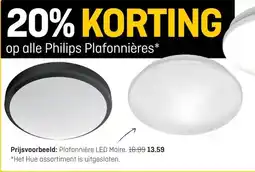 Hubo op alle Philips Plafonnières* aanbieding