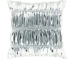 Hornbach UNIQUE LIVING Kussen Shine zilver 45x45 cm aanbieding