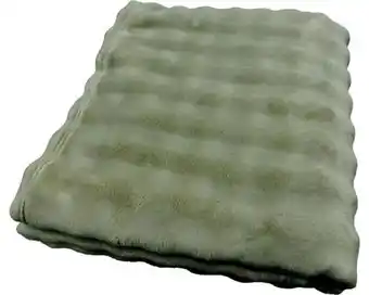 Hornbach UNIQUE LIVING Plaid Daphne groen 150x200 cm aanbieding