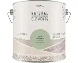 Hornbach NATURAL ELEMENTS Leemverf Hoop saliegroen 2,5 l aanbieding