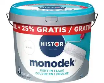 Hornbach HISTOR Monodek Muurverf wit 10 l + 25% aanbieding