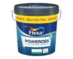 Hornbach FLEXA Powerdek muren & plafonds wit 10 l + 25% aanbieding