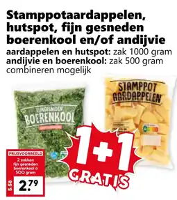 CoopCompact Stamppotaardappelen, hutspot, fijn gesneden boerenkool en/of andijvie aanbieding
