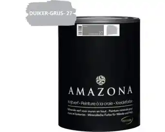 Hornbach AMAZONA Krijtverf duiker grijs 750 ml aanbieding