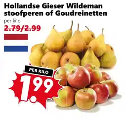 CoopCompact Hollandse Gieser Wildeman stoofperen of Goudreinetten aanbieding