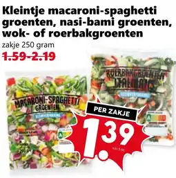 CoopCompact Kleintje macaroni-spaghetti groenten, nasi-bami groenten, wok- of roerbakgroenten aanbieding