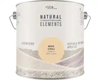 Hornbach NATURAL ELEMENTS Leemverf Moed zandbruin 2,5 l aanbieding