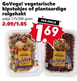 CoopCompact GoVega! vegetarische kipstukjes of plantaardige rulgehakt aanbieding