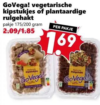 CoopCompact GoVega! vegetarische kipstukjes of plantaardige rulgehakt aanbieding