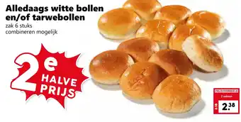 CoopCompact Alledaags witte bollen en/of tarwebollen aanbieding