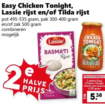 CoopCompact Easy Chicken Tonight, Lassie rijst en/of Tilda rijst aanbieding