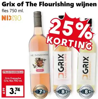 Coop Grix of The Flourishing wijnen aanbieding