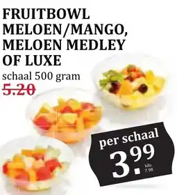 CoopCompact FRUITBOWL MELOEN/MANGO, MELOEN MEDLEY OF LUXE aanbieding