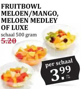 CoopCompact FRUITBOWL MELOEN/MANGO, MELOEN MEDLEY OF LUXE aanbieding