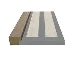 Hornbach Decorlijst walnut 2600x25x18 mm aanbieding