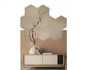 Hornbach Wandtegel akoestisch Hexagon vilt Dune 57,7x50 cm aanbieding
