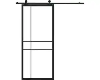 Hornbach PERTURA Stalen schuifdeur industrieel 2603 helder glas 100x215 cm met rail basic aanbieding
