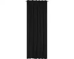Hornbach SOLEVITO Gordijn lichtdoorlatend Canvas zwart 140x280 cm aanbieding