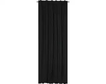 Hornbach SOLEVITO Gordijn lichtdoorlatend Canvas zwart 140x280 cm aanbieding