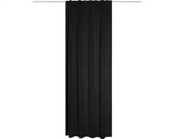 Hornbach HOME FASHION Gordijn verduisterend brandvertragend Blacky zwart 135x245 cm aanbieding