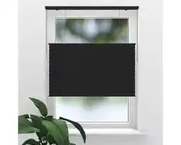 Hornbach SOLUNA Plissé top-down & bottom-up lichtdoorlatend zwart 60x175 cm aanbieding