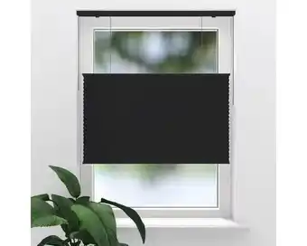 Hornbach SOLUNA Plissé top-down & bottom-up lichtdoorlatend zwart 60x175 cm aanbieding