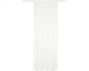 Hornbach HOME FASHION Gordijn lichtdoorlatend Teddy wit 135x245 cm aanbieding