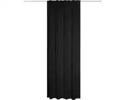 Hornbach HOME FASHION Gordijn verduisterend brandvertragend Blacky zwart 135x245 cm aanbieding