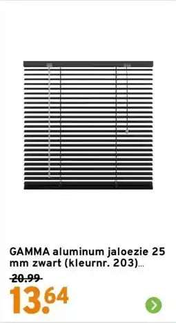 GAMMA GAMMA aluminum jaloezie aanbieding