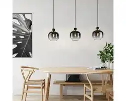 Hornbach EGLO Hanglamp Oilella 3-lichts zwart-grijs aanbieding