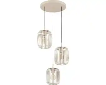 Hornbach EGLO Hanglamp Romazzina 3-lichts zandkleurig aanbieding