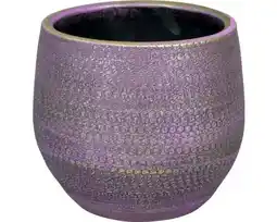 Hornbach PASSION FOR POTTERY Bloempot Boaz Aardewerk paars Ø 16 cm H 14 cm aanbieding