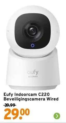 GAMMA Eufy Indoorcam C220 Beveiligingscamera Wired aanbieding