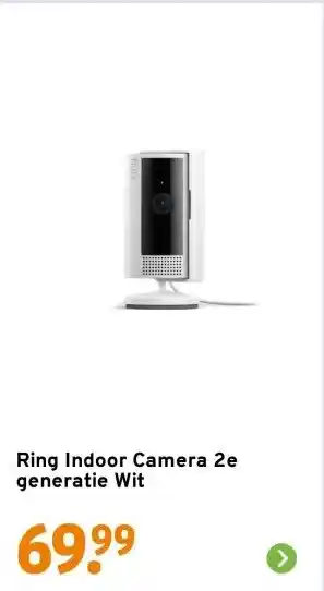 GAMMA Ring Indoor Camera 2e generatie Wit aanbieding