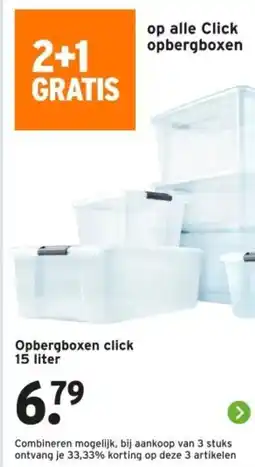 GAMMA Opbergboxen click aanbieding