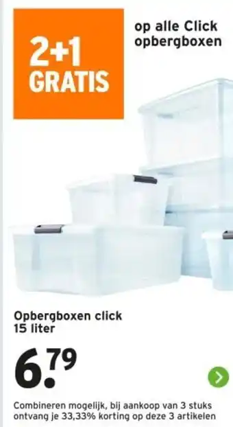 GAMMA Opbergboxen click aanbieding