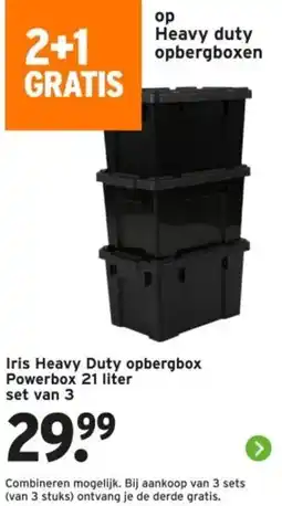 GAMMA Iris Heavy Duty opbergbox Powerbox aanbieding