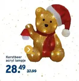 GAMMA Kerstbeer acryl lampje aanbieding
