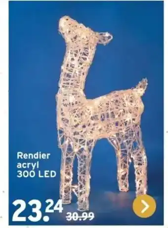 GAMMA Rendier acryl 300 LED aanbieding