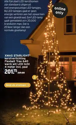 GAMMA Xmas starlight kerstverlichting Flexbelt Tree 640 warm wit LED licht aanbieding
