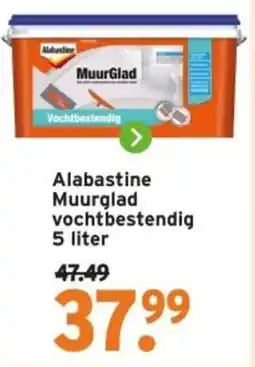GAMMA Alabastine Muurglad vochtbestendig aanbieding