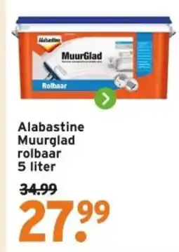 GAMMA Alabastine Muurglad rolbaar aanbieding