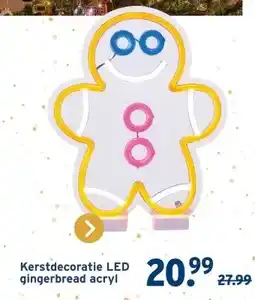 GAMMA Kerstdecoratie LED gingerbread acryl aanbieding