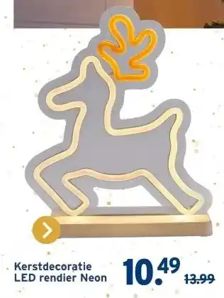 GAMMA Kerstdecoratie LED rendier Neon aanbieding