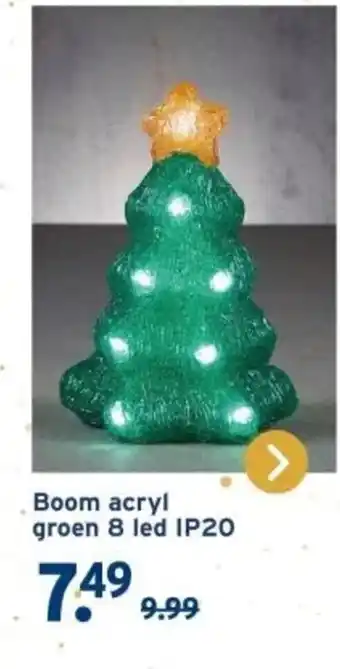 GAMMA Boom acryl groen 8 led IP20 aanbieding