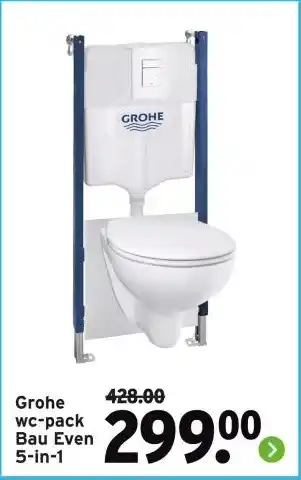 GAMMA Grohe wc-pack Bau Even 5 in 1 aanbieding