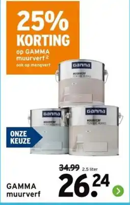 GAMMA GAMMA muurverf aanbieding
