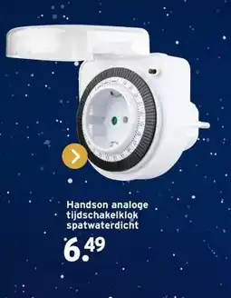 GAMMA Handson analoge tijdschakelklok spatwaterdicht aanbieding